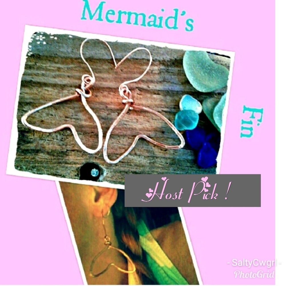 HOST PICK MERMAID'S FIN HANDCRAFTED EARRINGS